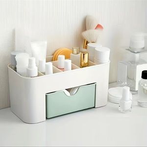 Cosmetic Box With Drawer Jewelry Cosmetic Brushes Palettes Lipsticks Organizer